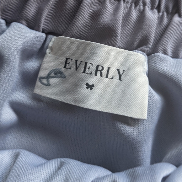 Everly Tulip Mini Skirt Elastic Waist Lavender Purple - Size Medium - Picture 5 of 8